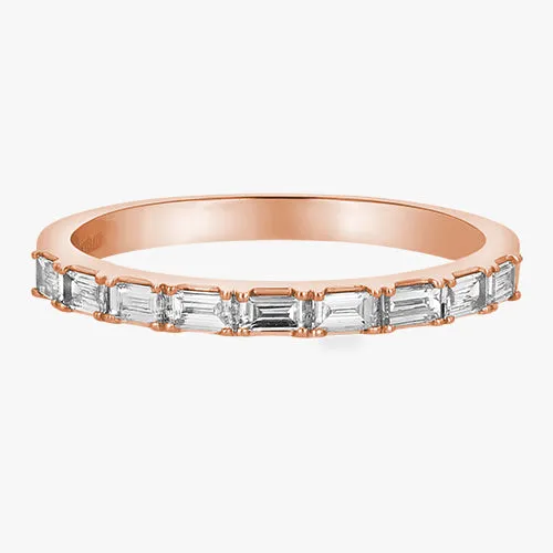 14K H-I/SI Lab Grown Baguette Diamond Band