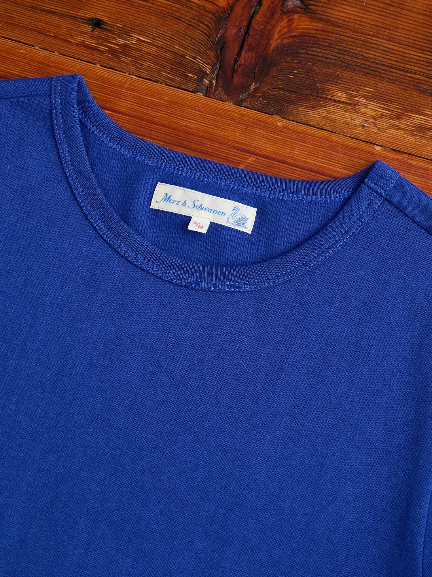 1950s "Good Originals" 5.5oz Loopwheel T-Shirt in Vintage Blue