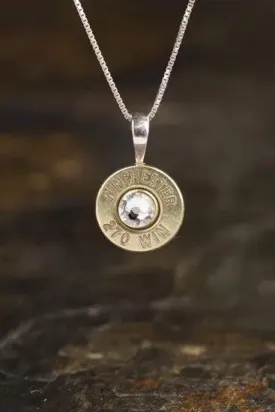 270 Sterling Silver Bullet Head Necklace