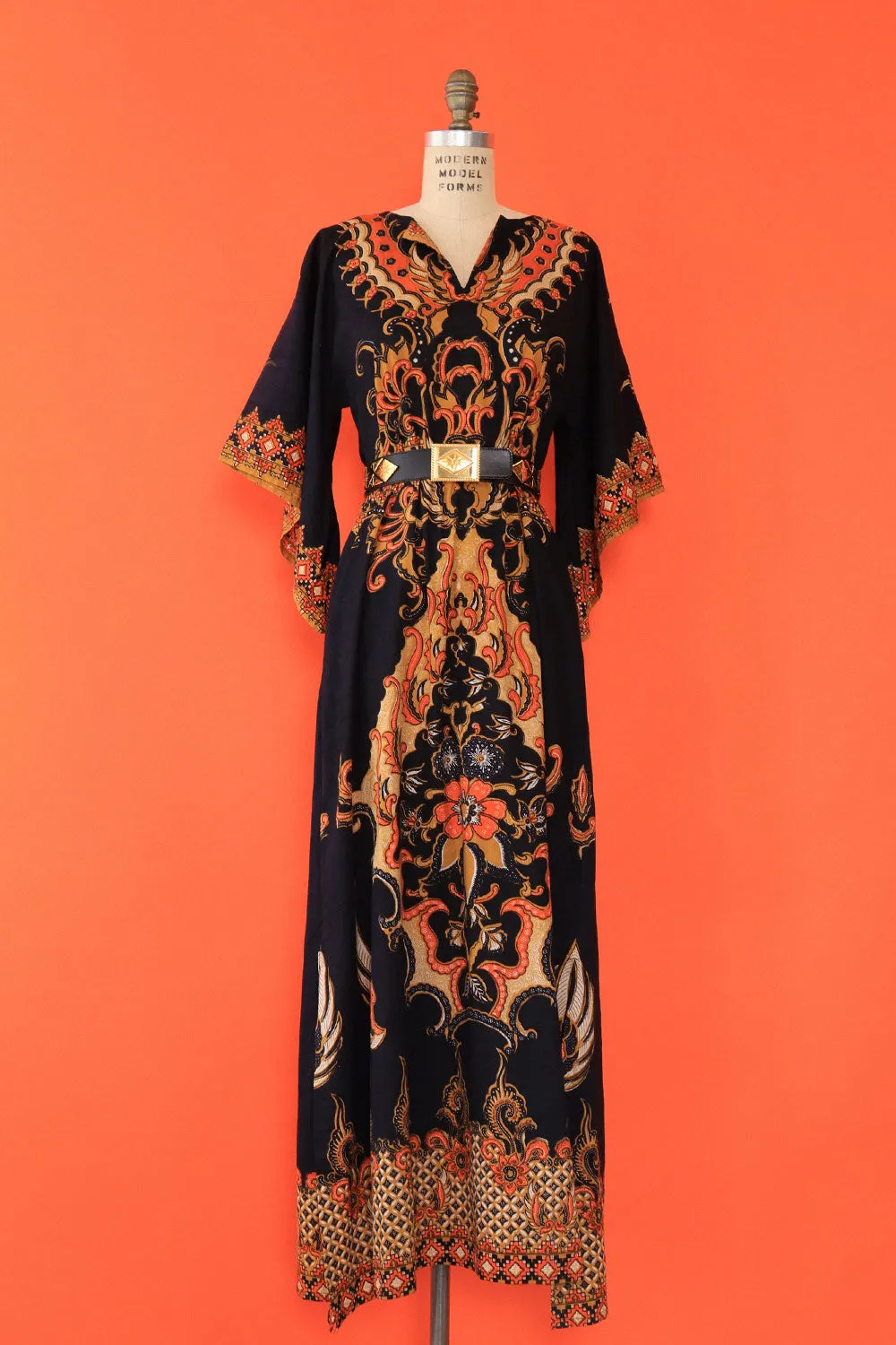 70s Desert Nights Caftan Dress M