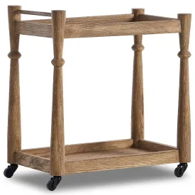 Alamosa Bar Cart, Light Wash