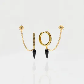 Anita Rani Shakti Black Onyx Enchanted Chain Earring