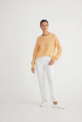 Antonia Two Tone Sweater (Canteloupe)