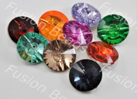 Assorted Pack of Crystal Buttons with Sun Design