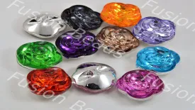 Assorted Pack of Rose Crystal Buttons