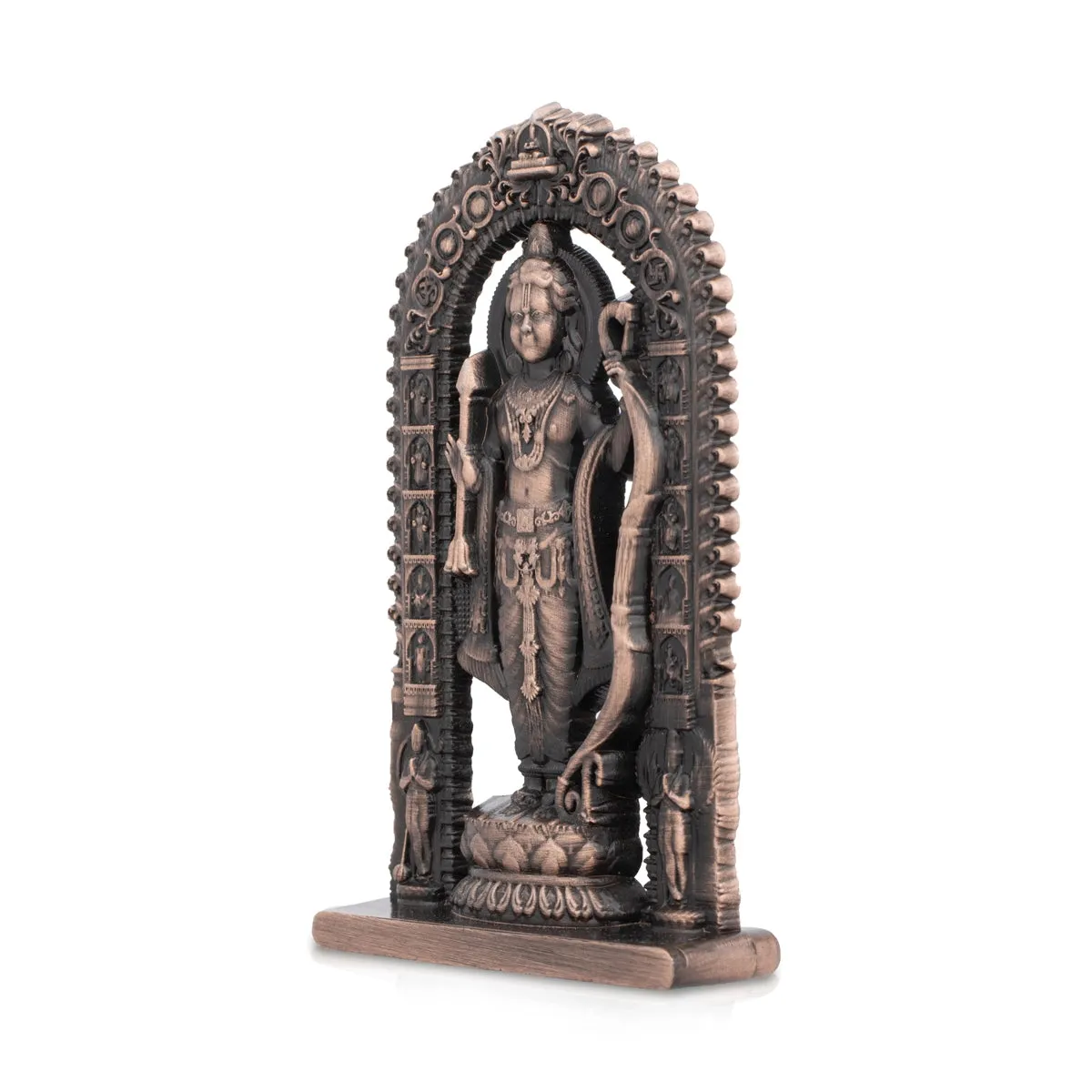 Ayodhya Rama Idol - 3 x 1.5 Inches | Zinc Statue/ Copper Polish Ayodhya Ramar Statue for Pooja