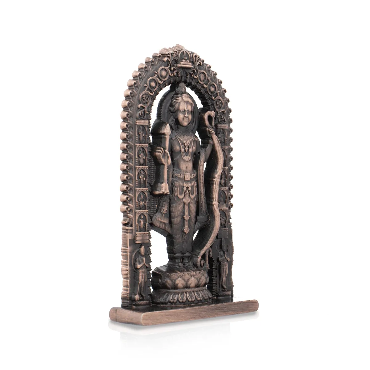 Ayodhya Rama Idol - 3 x 1.5 Inches | Zinc Statue/ Copper Polish Ayodhya Ramar Statue for Pooja