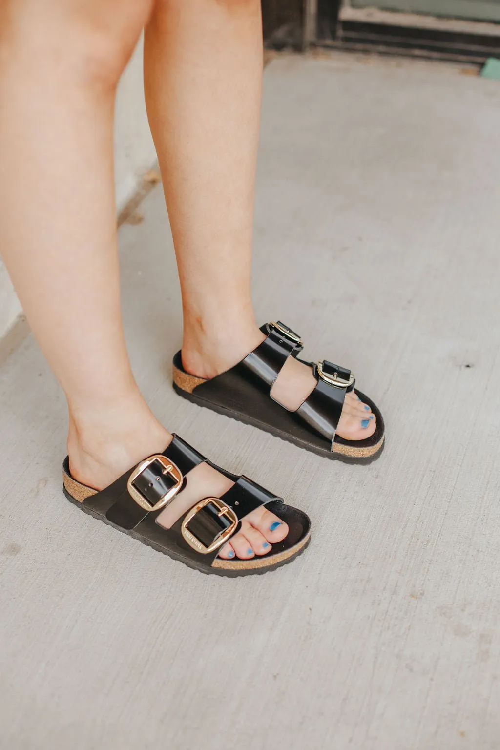 Birkenstock: Arizona Big Buckle in High Shine Black