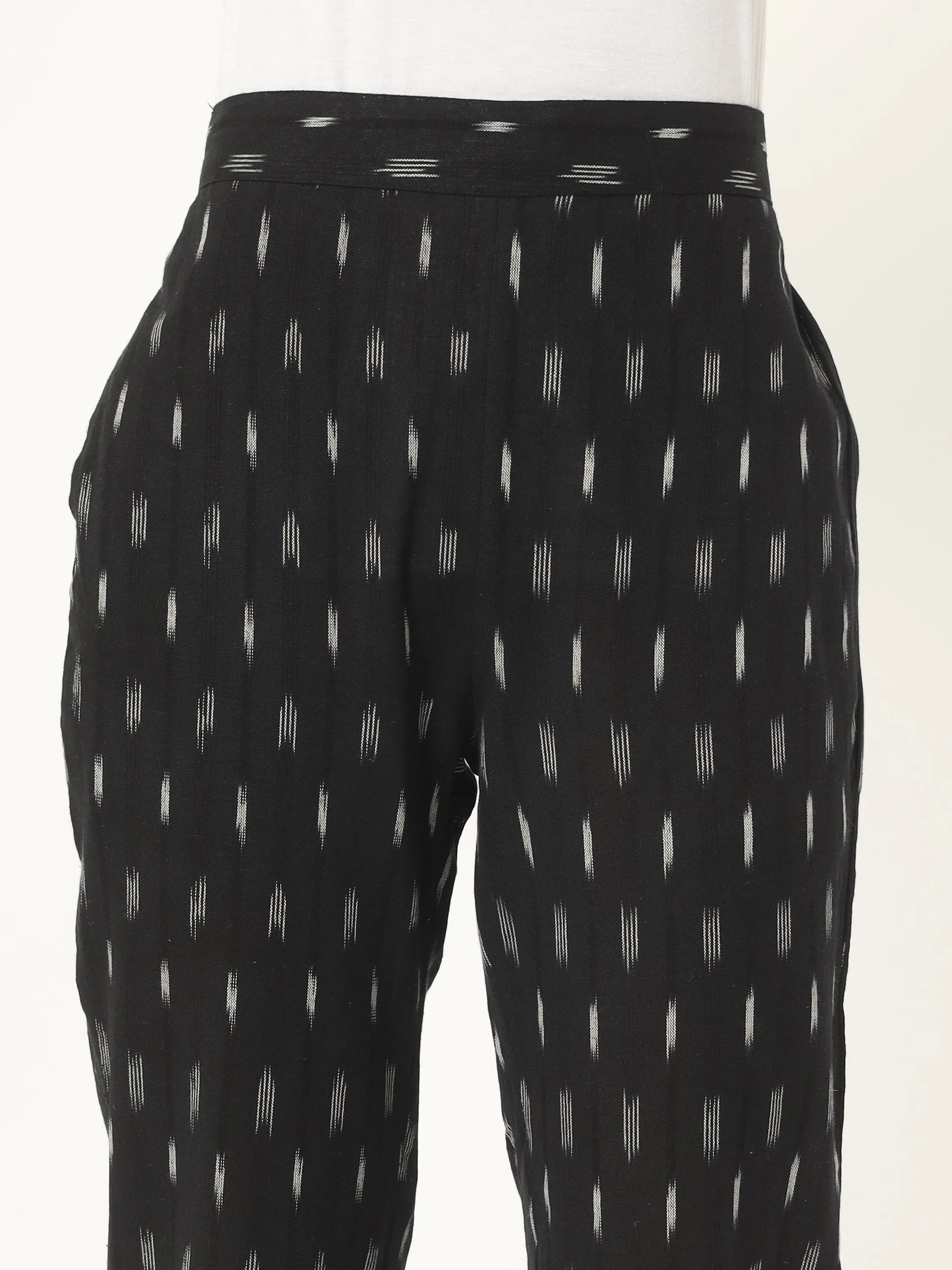 Black Ikat Trouser