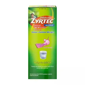 Children's Zyrtec 24 Hour Allergy Relief Syrup - Bubble Gum - Cetirizine - 4 fl oz