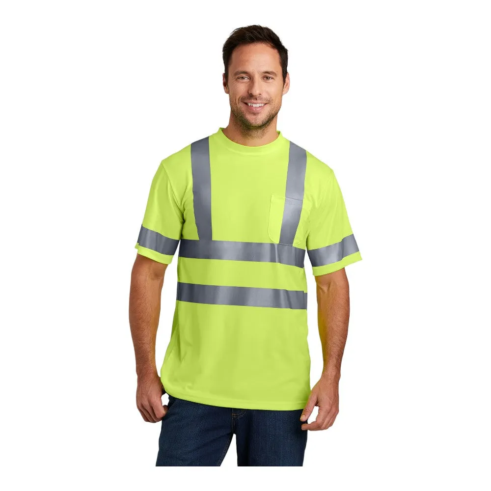 CornerStone ANSI 107 Class 3 Short Sleeve Snag-Resistant Reflective T-Shirt CS408