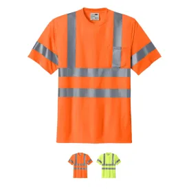 CornerStone ANSI 107 Class 3 Short Sleeve Snag-Resistant Reflective T-Shirt CS408