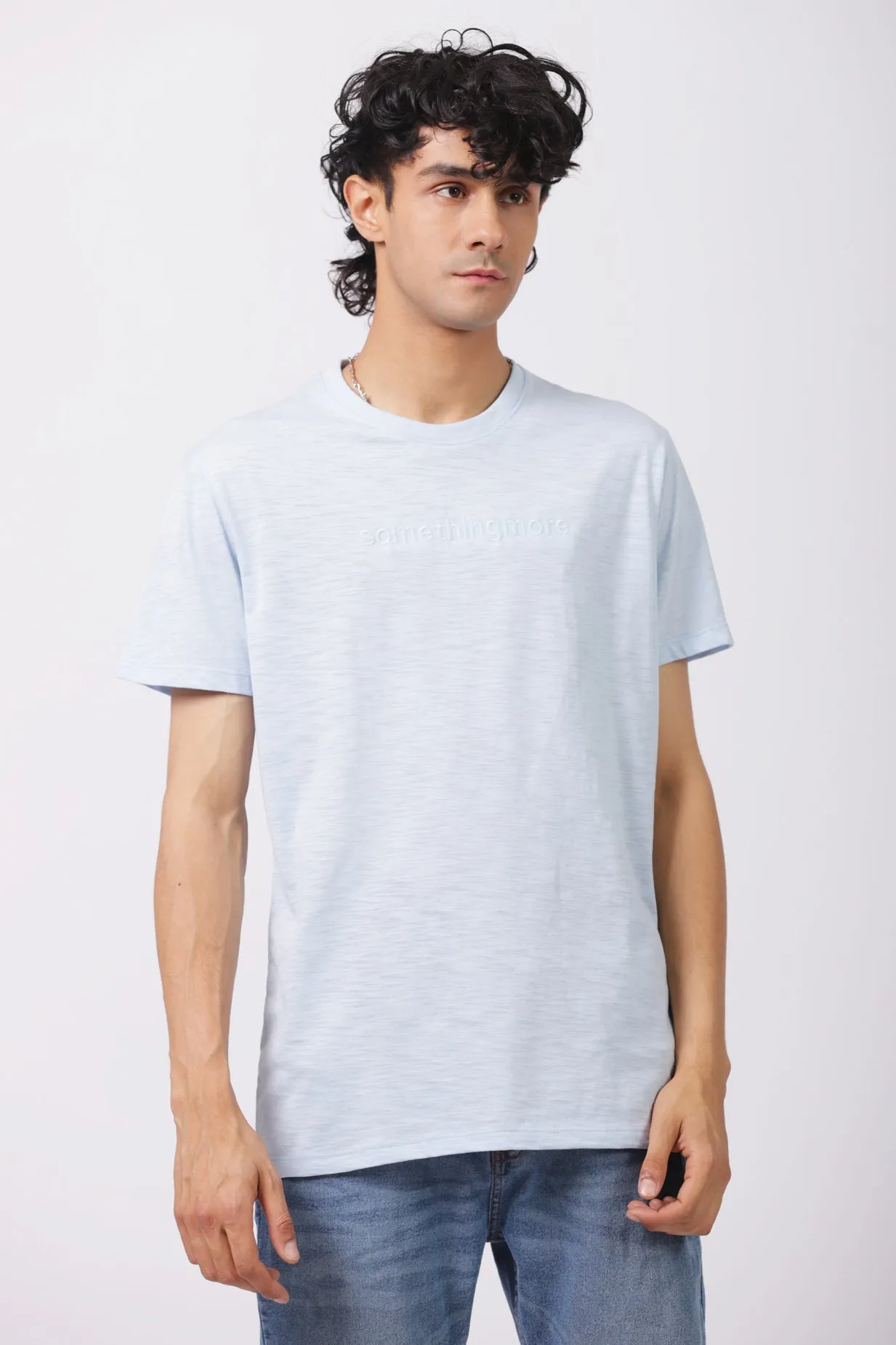 CREW NECK TEXTURED TEE