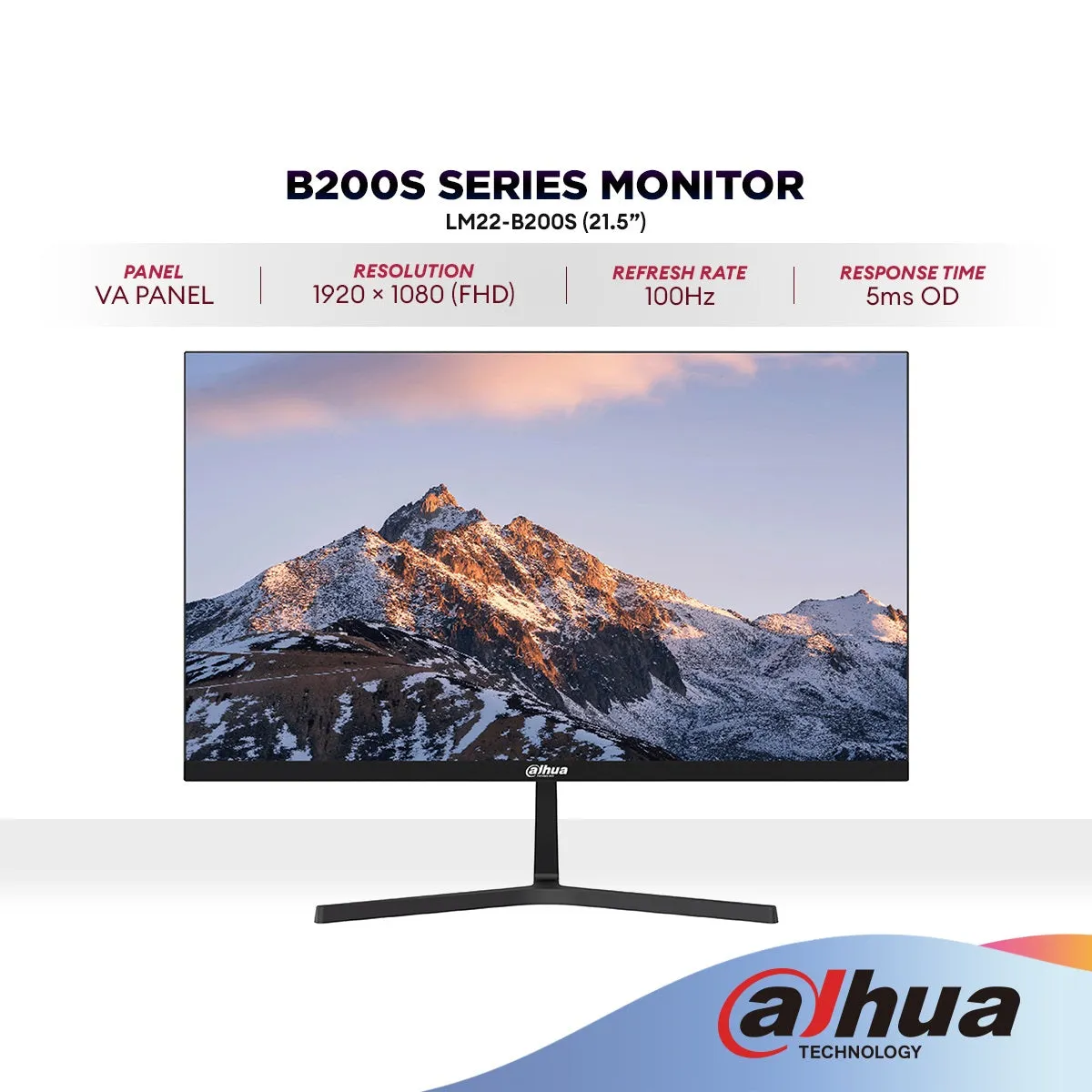 DAHUA LM22-B200S 21.5’’ FHD VA Office Monitor | 100Hz | Build-In Speaker | 1080p