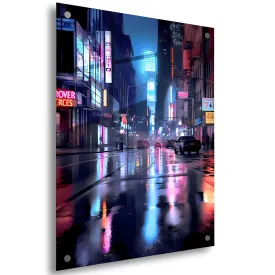 Downtown City (Other-World) Acrylic Wall Art