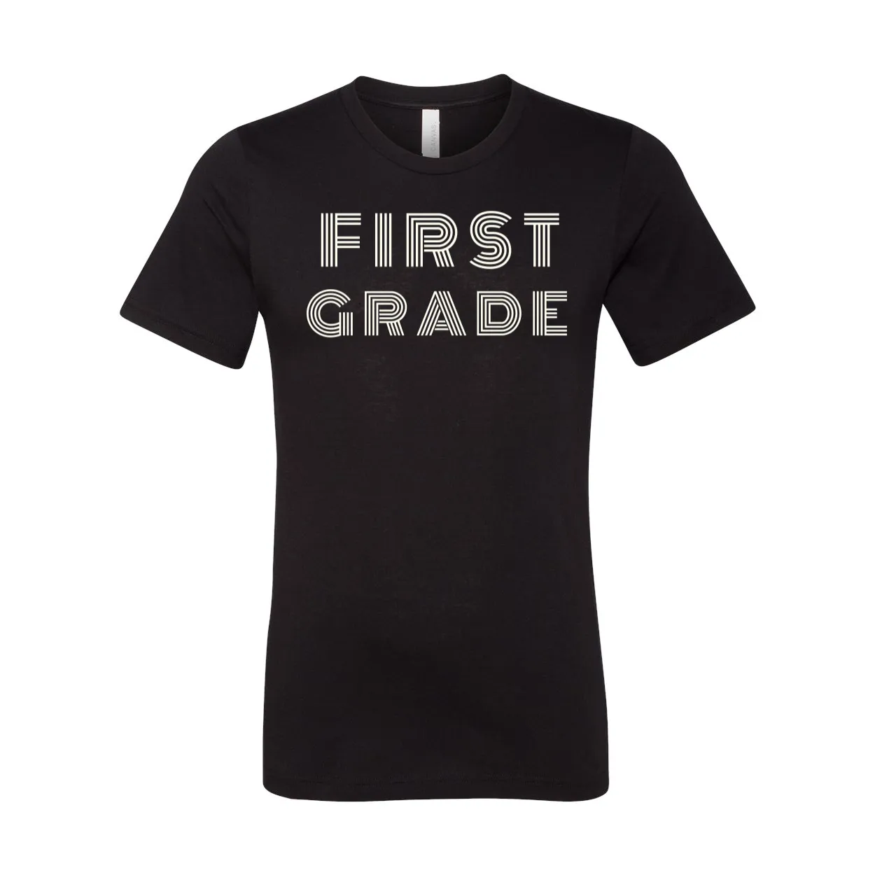 First Grade Retro Font Soft Tee