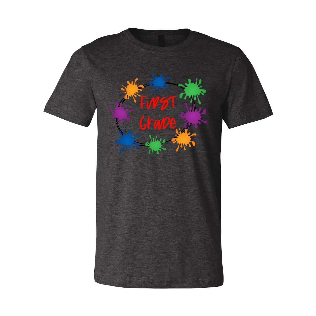 First Grade Splatter Paint T-Shirt