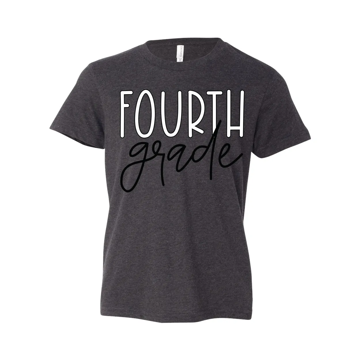 Fourth Grade YOUTH Block Script Tee