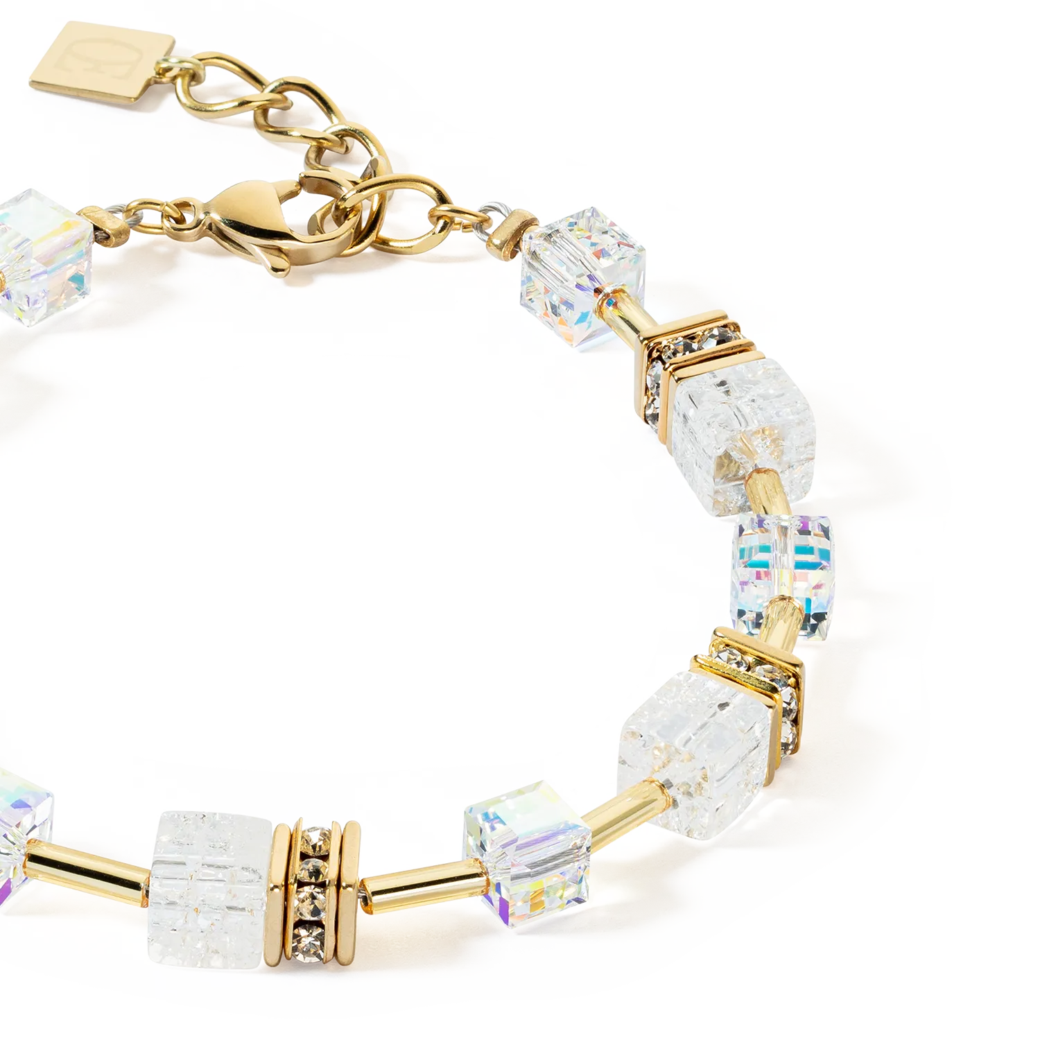 GeoCUBE® Iconic Nature bracelet gold white