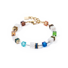 GeoCUBE® Iconic Nature bracelet multicolour gold