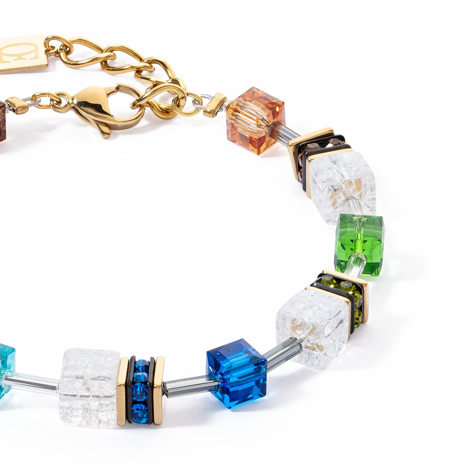 GeoCUBE® Iconic Nature bracelet multicolour gold