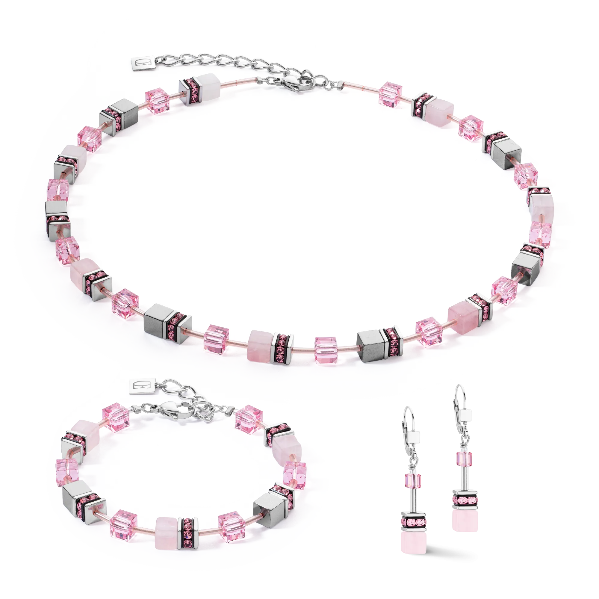 GeoCUBE® Iconic Precious necklace rose