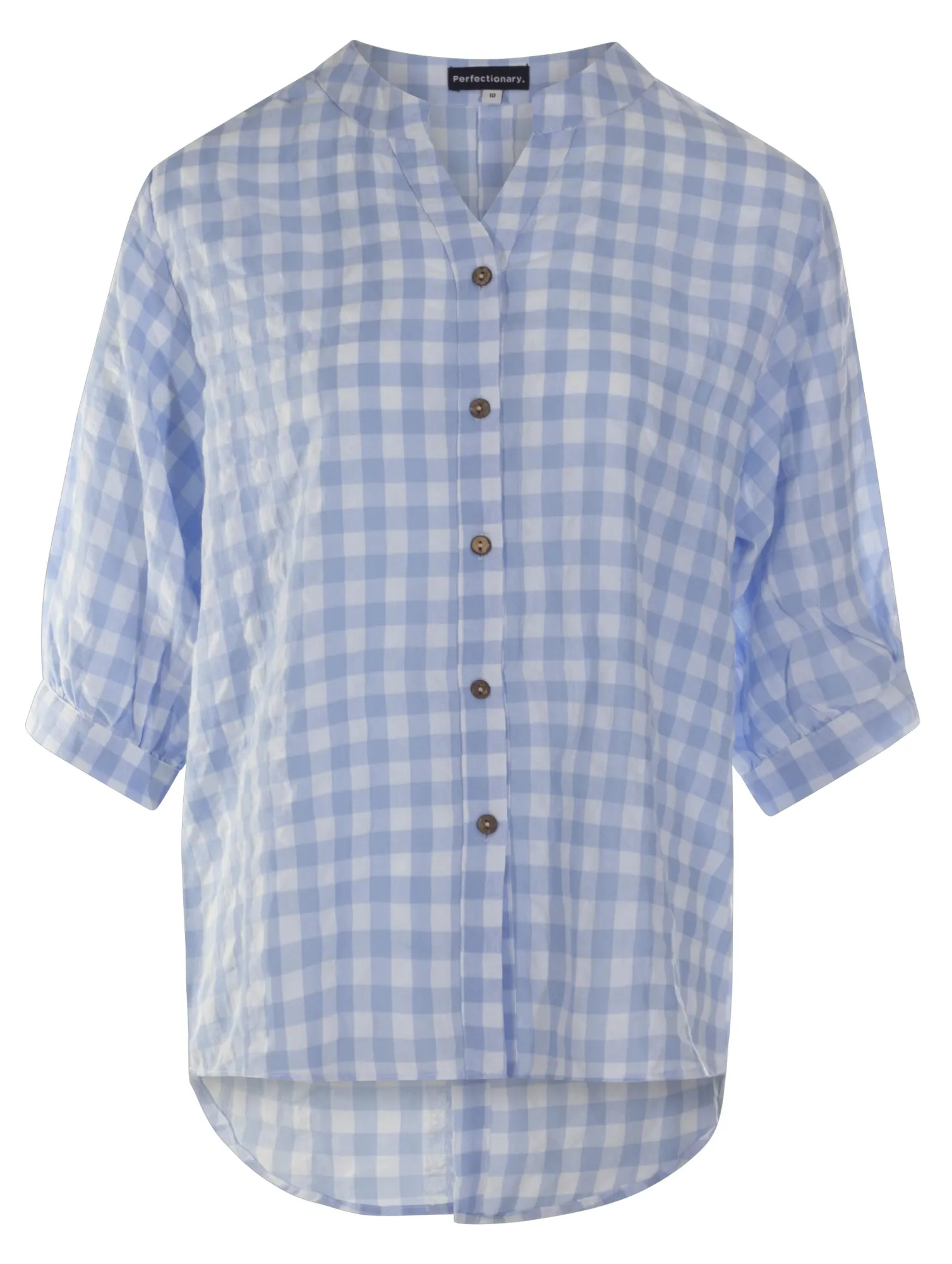 Gingham Shirt | Sky/White Big Check | 4073YY