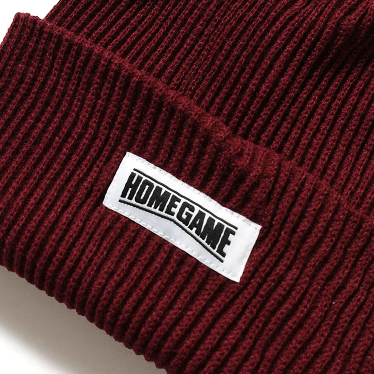 HOMEGAME - LONG BEANIE BURGUNDY【HG241402】