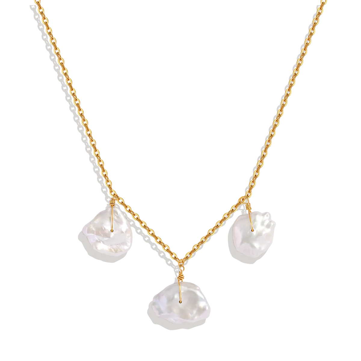 Keshi Pearl Nugget Necklace