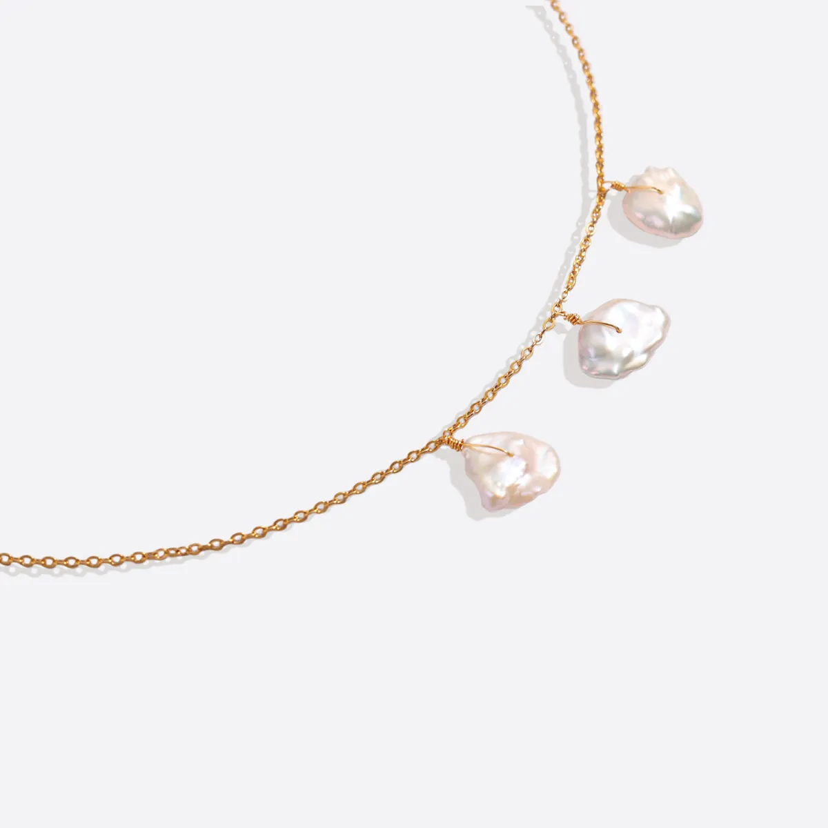 Keshi Pearl Nugget Necklace