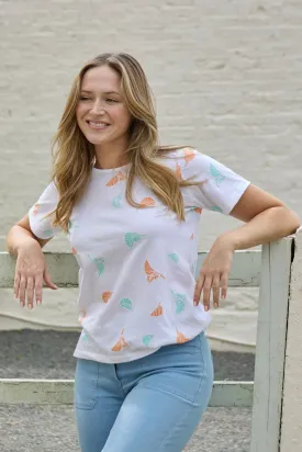 Leaf Puff Print T-Shirt