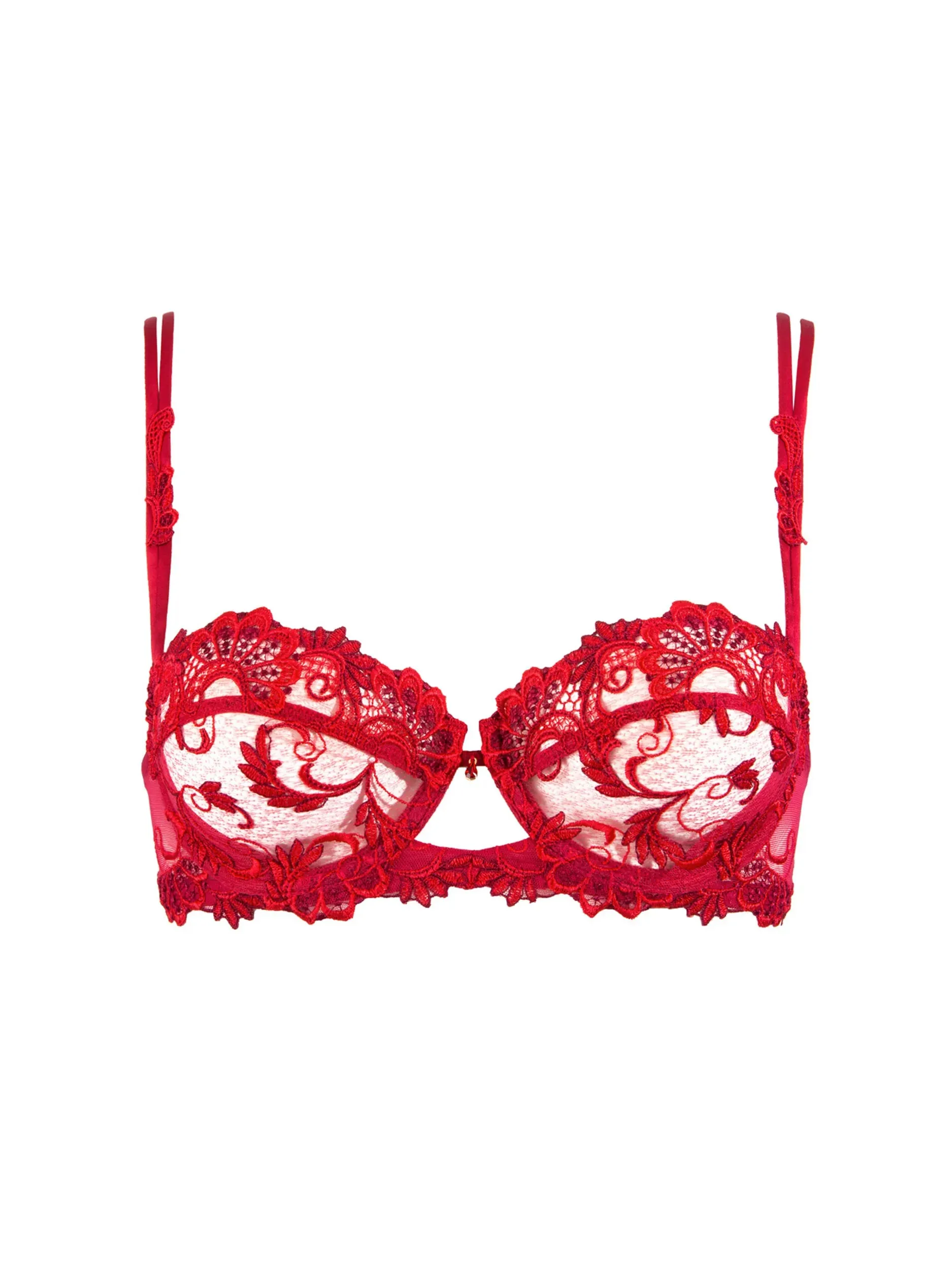 Lise Charmel-Balconette Bra-Dressing Sky - Black, Red, Blue