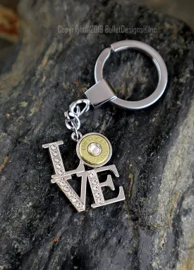 LOVE Bullet Custom Keychain, 7mm-08, 22-250, 280, 45 Auto, 308, 30-06, 243, 270