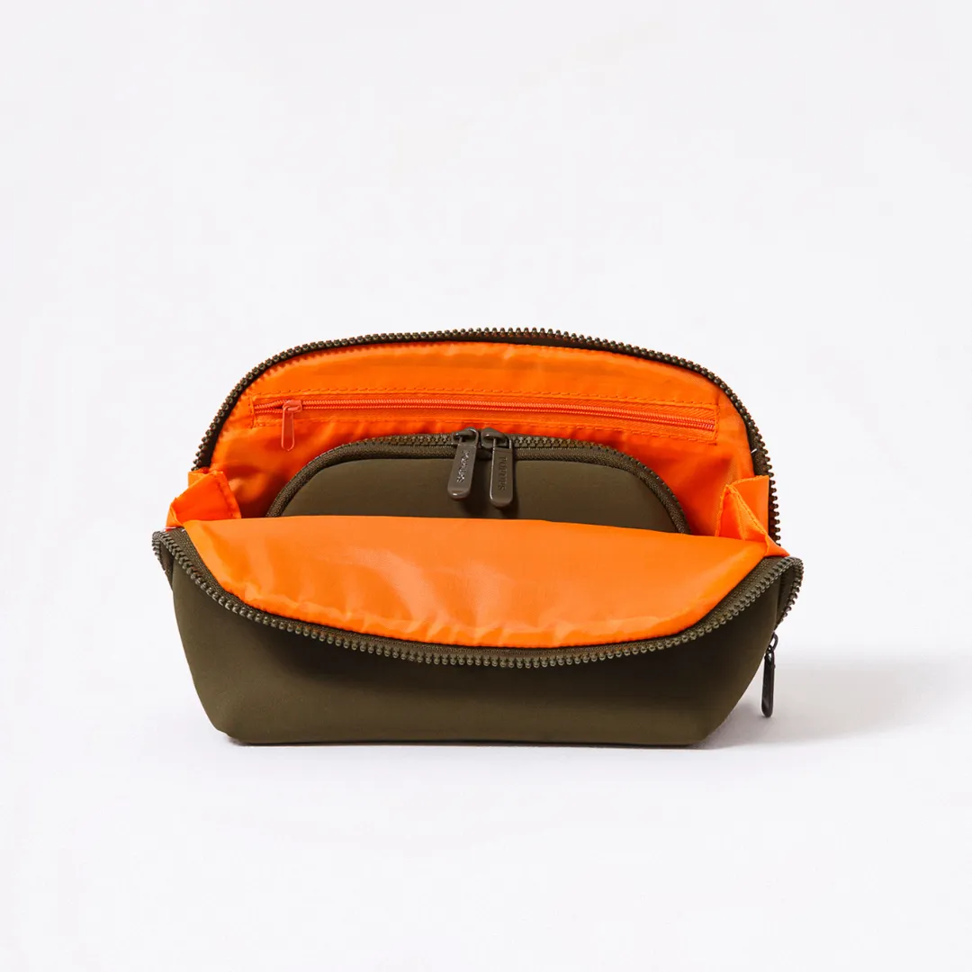 MAKEUP POUCH SET SAFARI GREEN