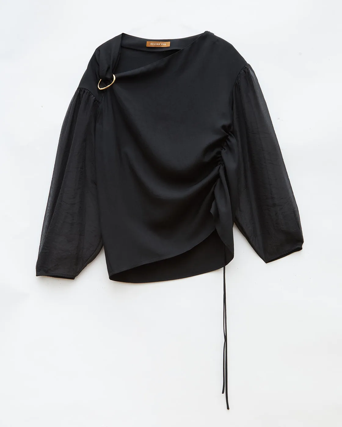 Miller Blouse Tencel Blend Black