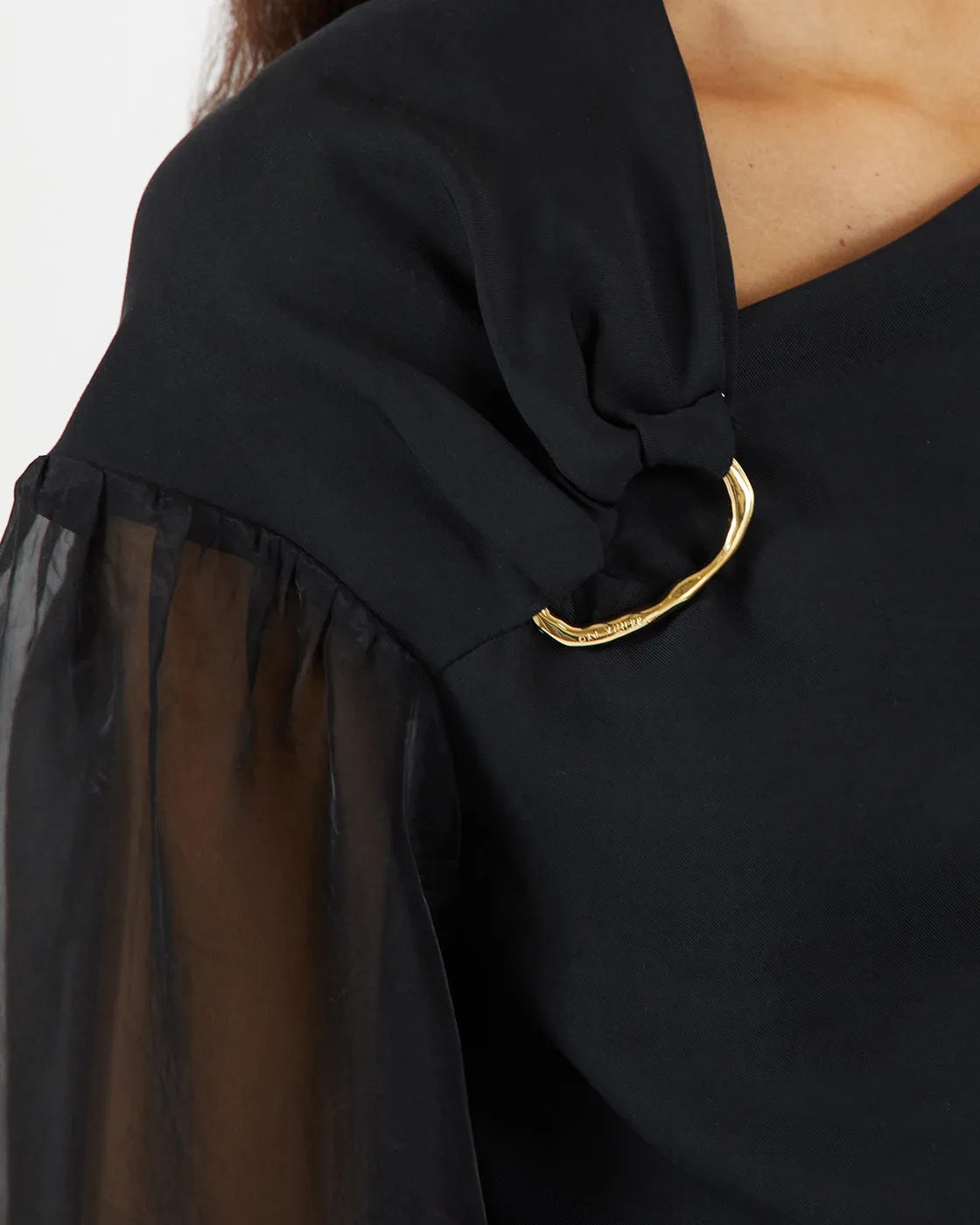 Miller Blouse Tencel Blend Black