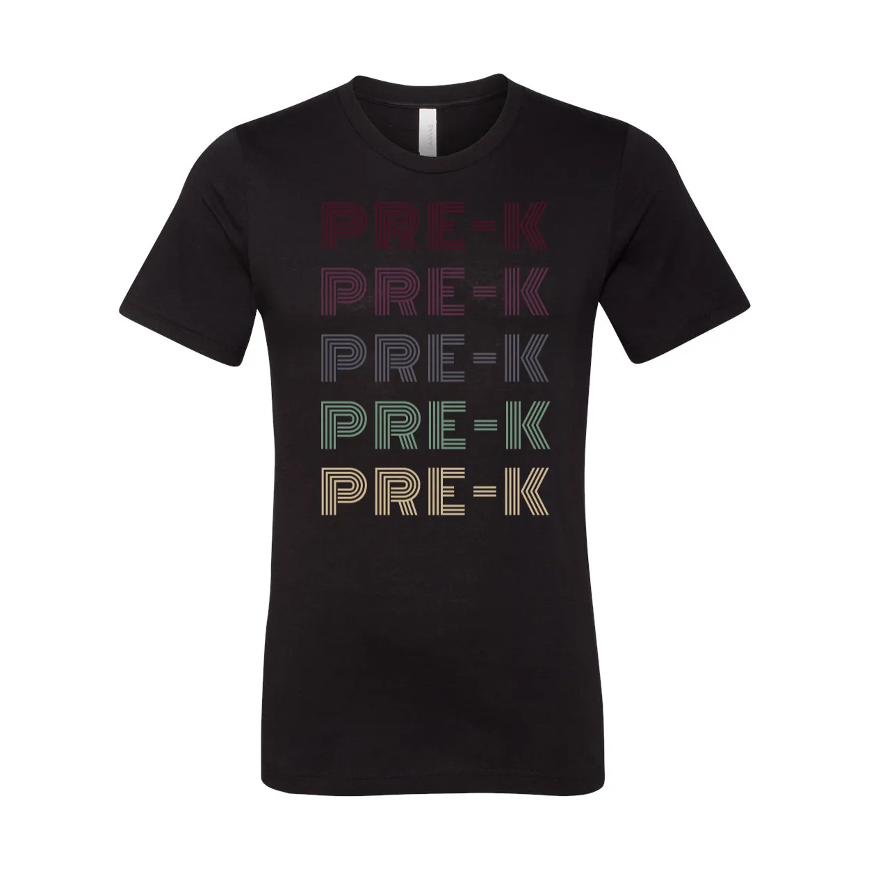 Pre-K Retro Font T-Shirt