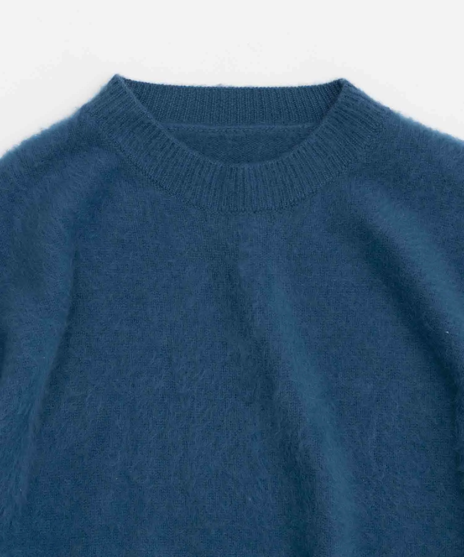 Royal Cashmere Special Blushed Prime-Over Crew Neck Knit Pullover