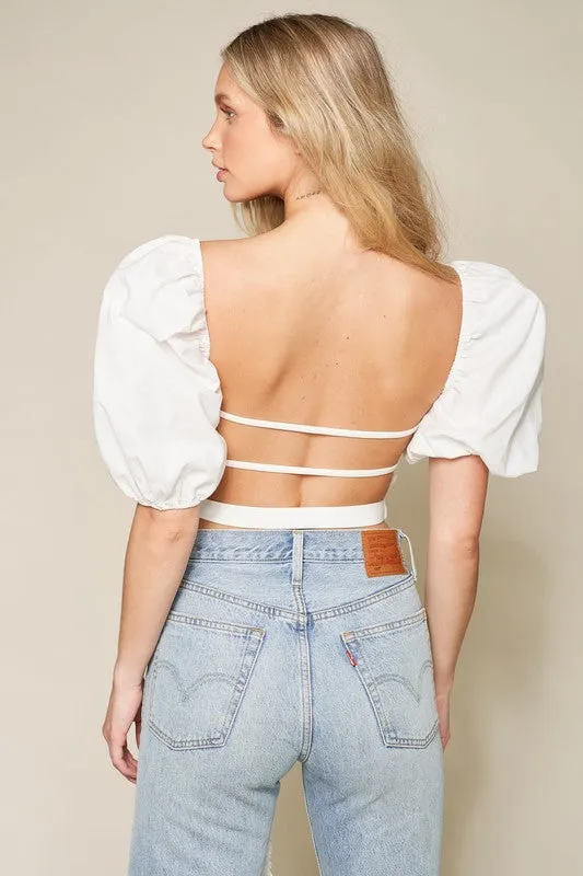 Talia top, white