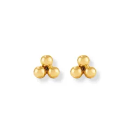 Trio Ball Stud Earrings