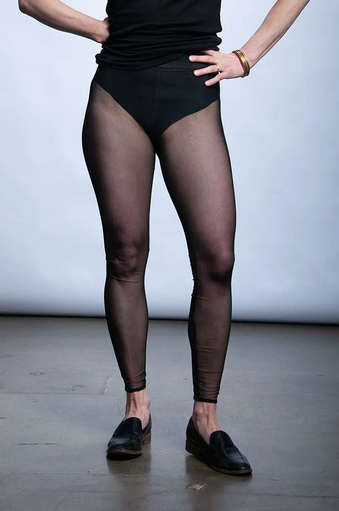 Venus Leggings - Black Mesh